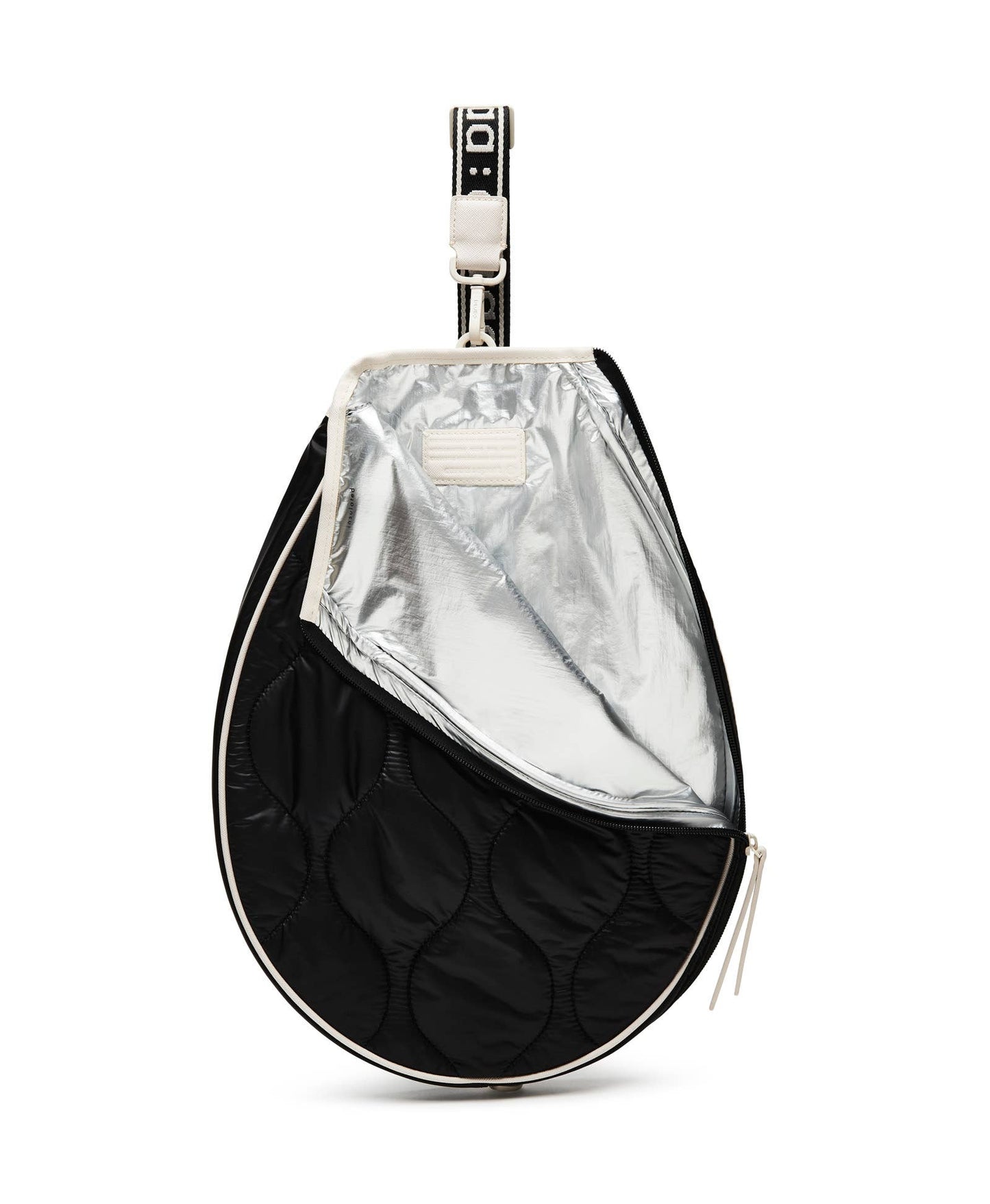 Tennis Quilted Racquet Sling in Black