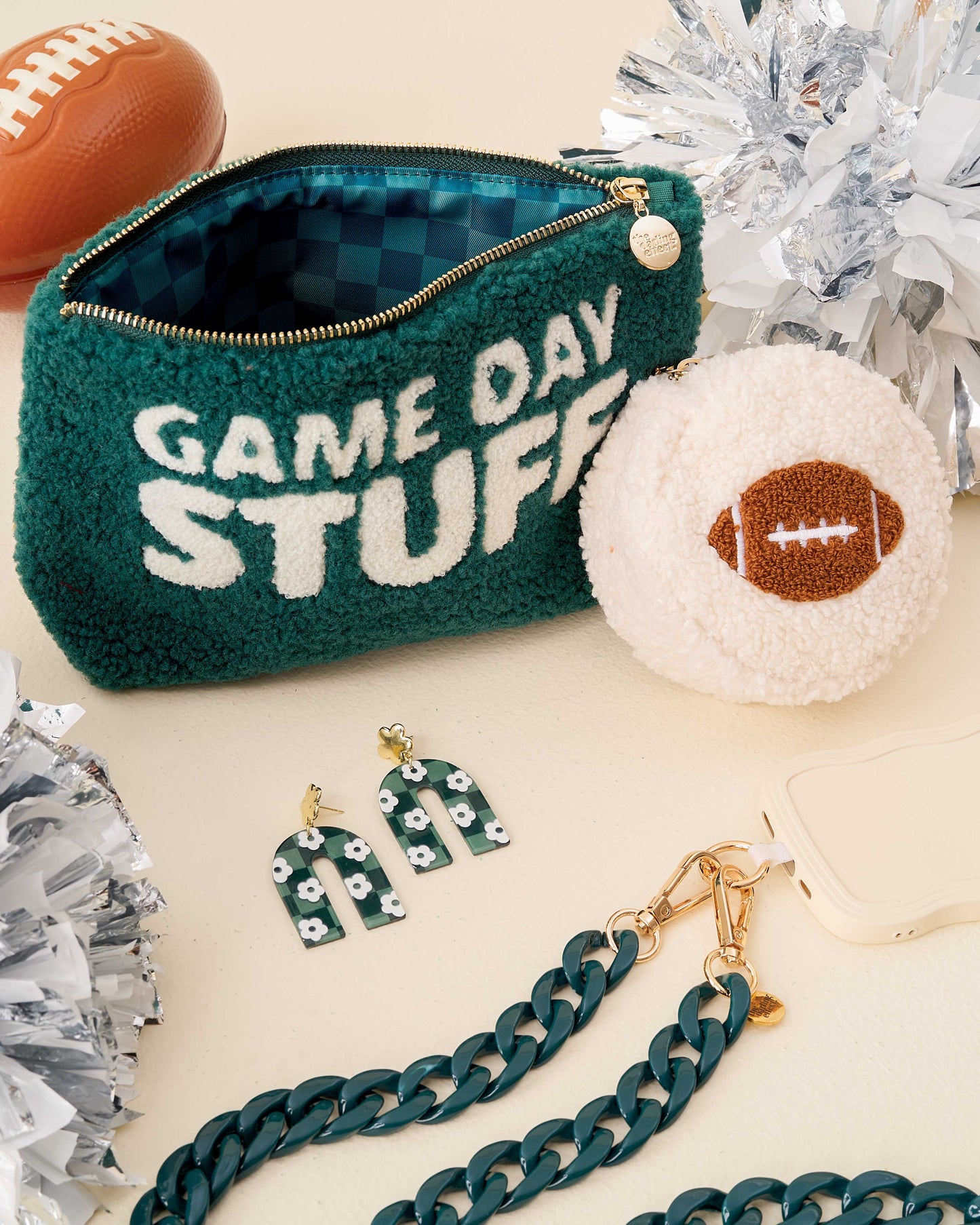 Teddy Pouch-Gameday Stuff: Navy