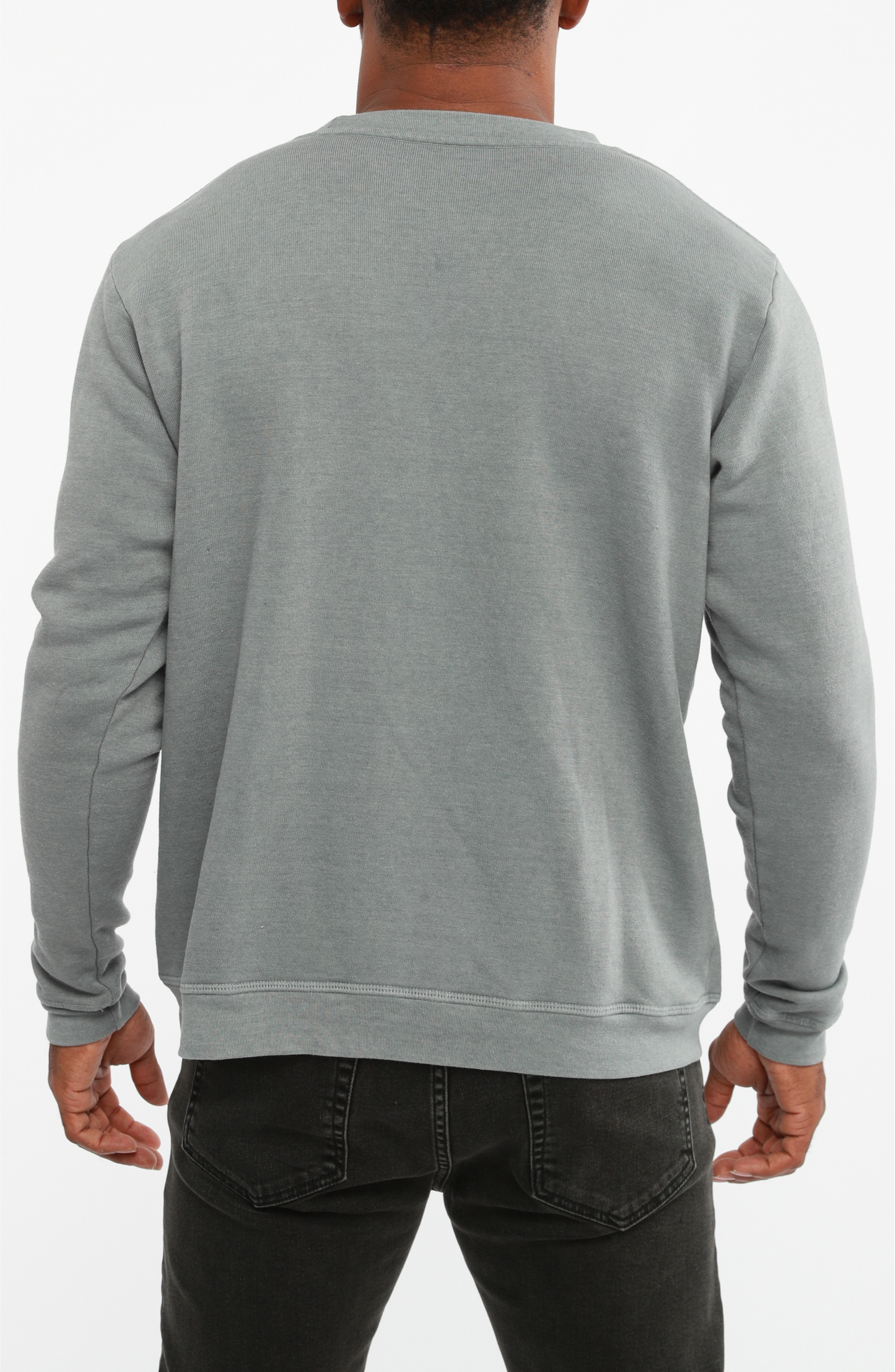 SWEATSHIRT-MID GREY-ULTRA SOFT: L