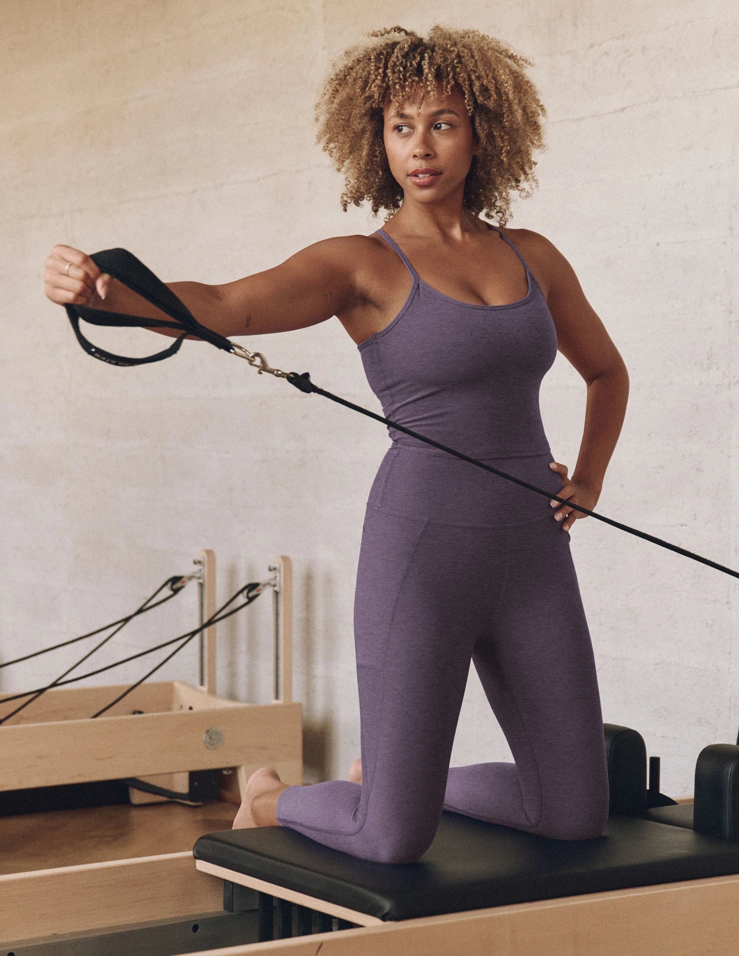 Beyond Yoga- Out of pocket high waisted midi legging