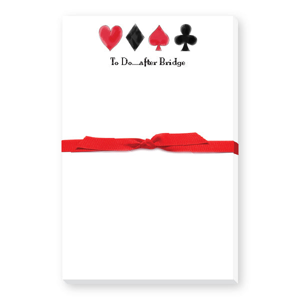 “To Do…after Bridge” Large Notepad