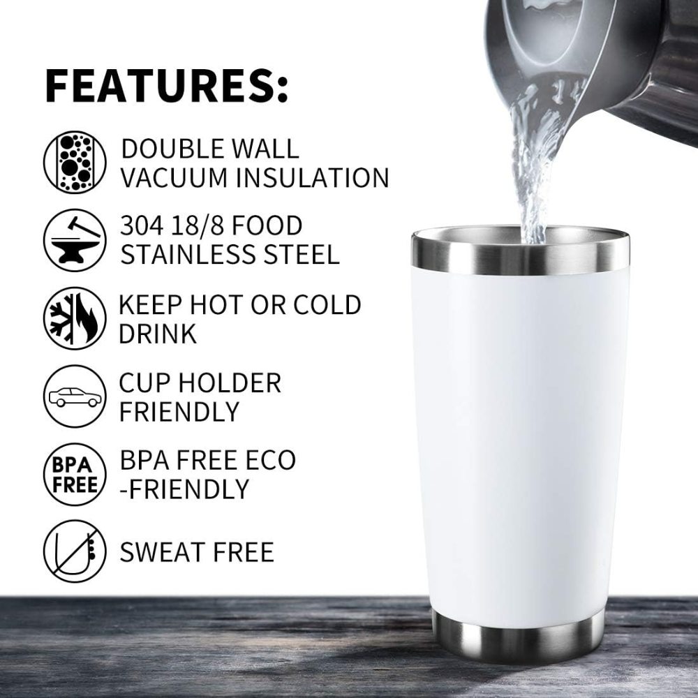 Tennis Tumbler 20oz - Over Served Travel Mug Drinkware