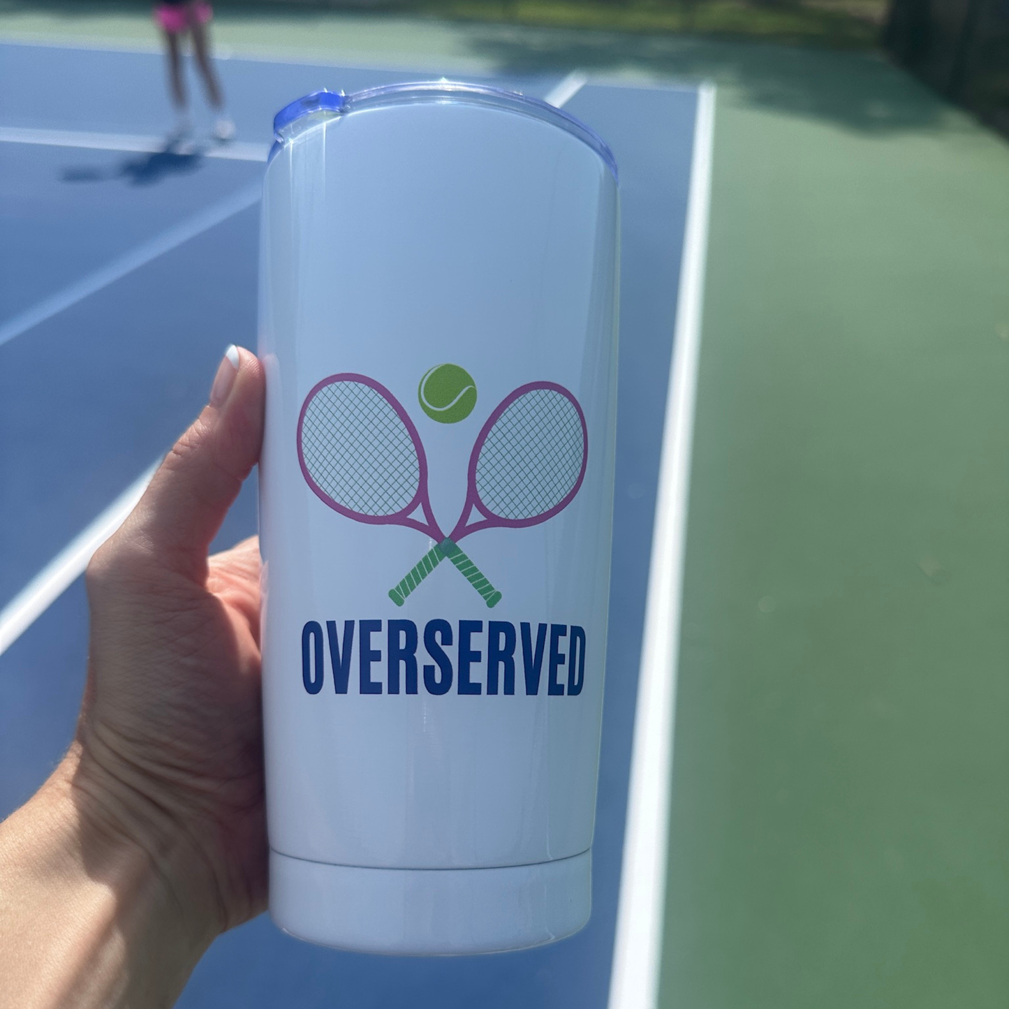 Tennis Tumbler 20oz - Over Served Travel Mug Drinkware