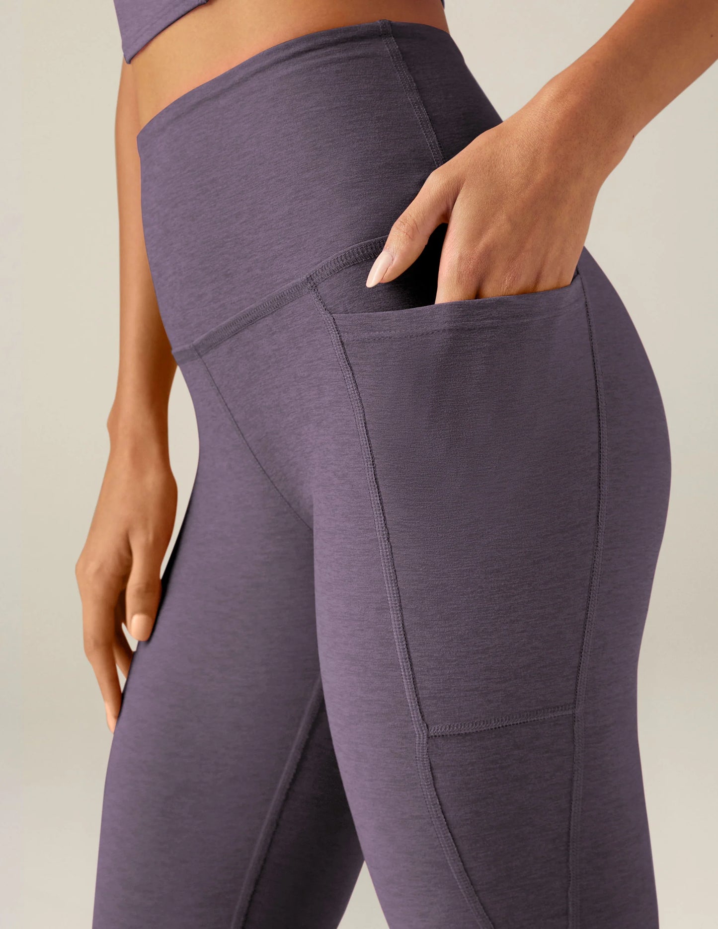 Beyond Yoga- Out of pocket high waisted midi legging