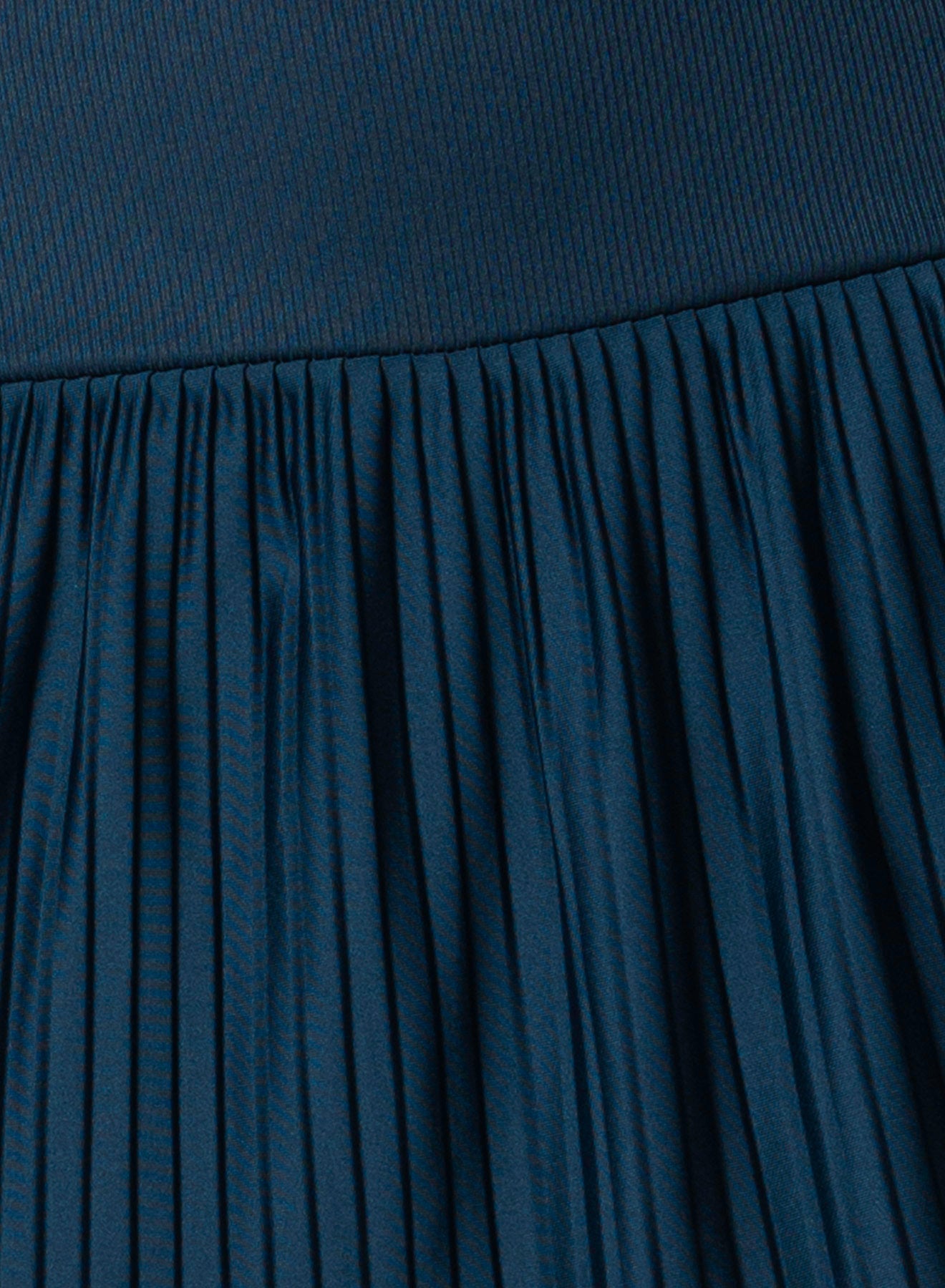 Racer Rib Pleated Skirt