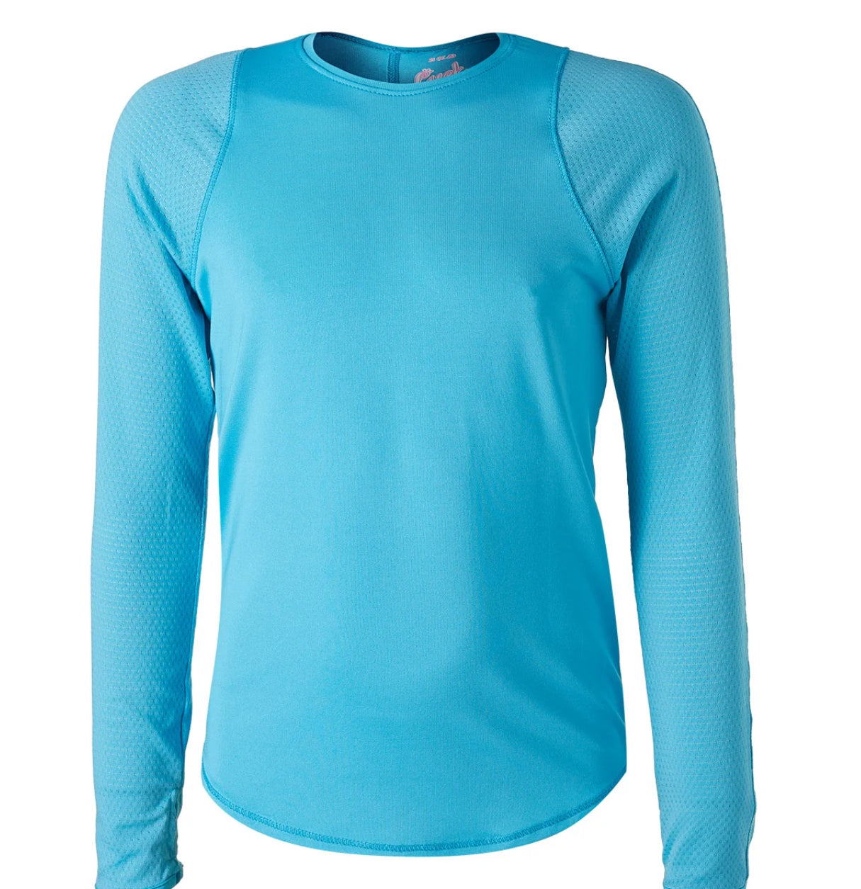 Lucky in Love Girls' Athletic Crew Long Sleeve Tennis Top