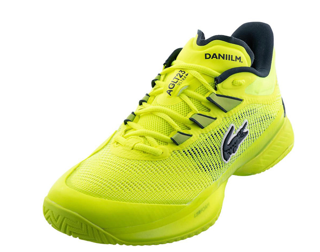 Mens Lacoste AG-LT23 Ultra Medvedev Yellow Tennis Shoes