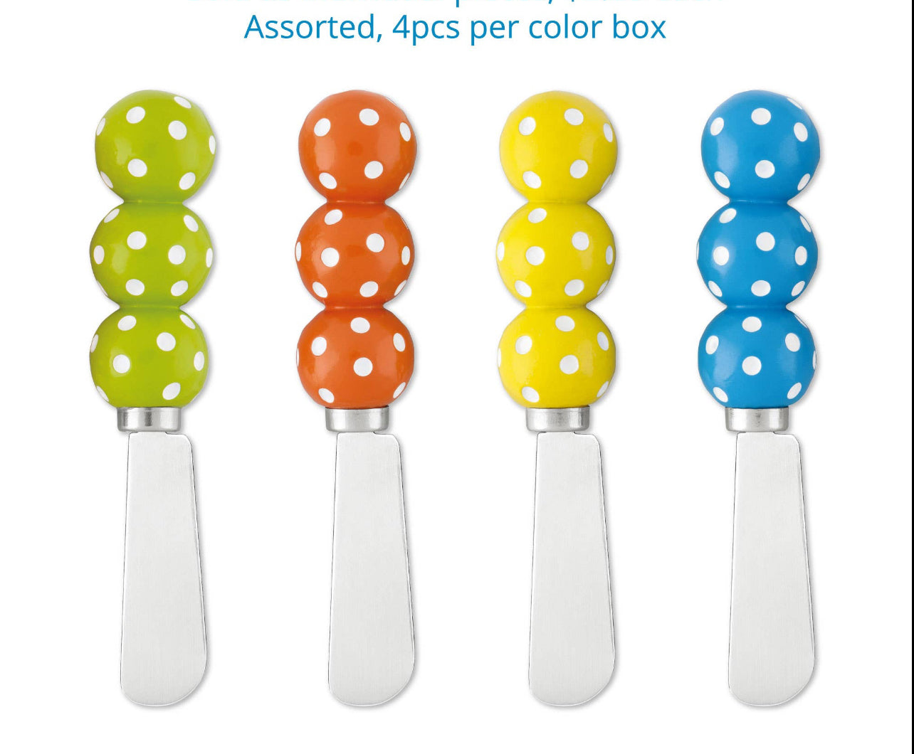 Pickle Balls Polyresin Cheese Spreader Set