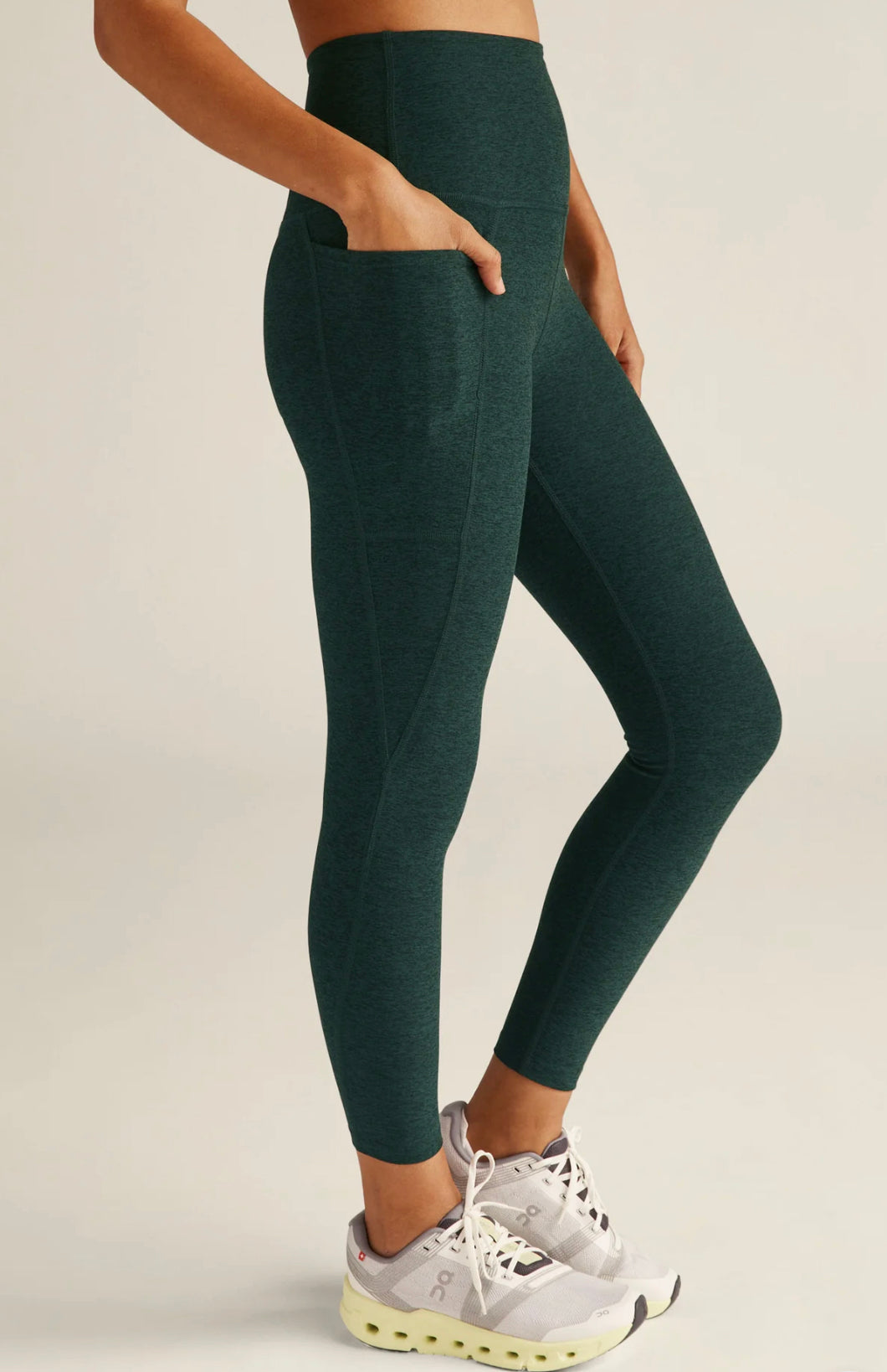 Beyond Yoga- Out of pocket high waisted midi legging