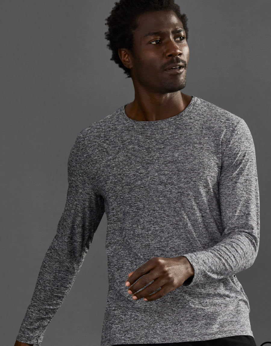 Beyond Yoga Mens Long Sleeve Featherweight Crew