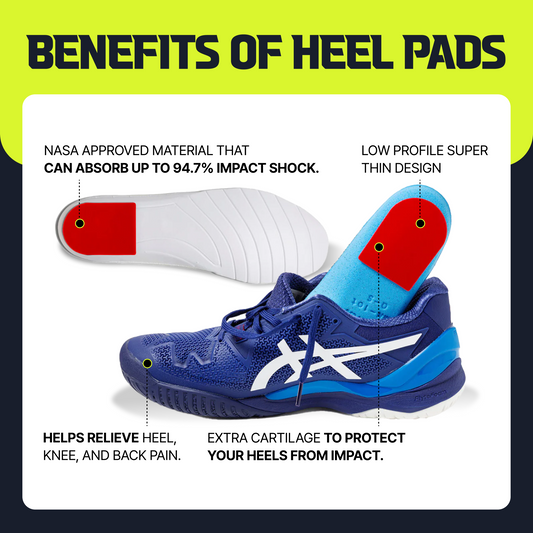 NEW! 1 Pair of RTP HEEL PAD XC v2 Red- Protect your joints while keeping your shoes feeling natural.