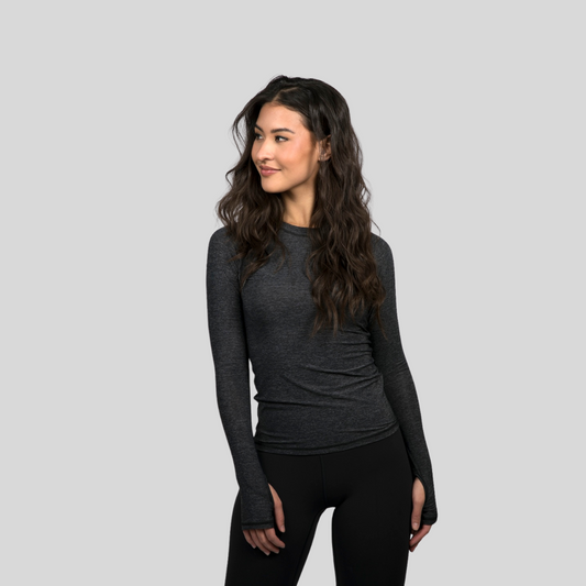 Laguna Long-Sleeve Women's Sun Shirt - Heathered