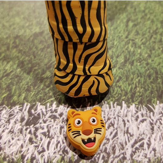 Overgrip Tape for Tennis Racket - Yellow Tiger (pack of 2)