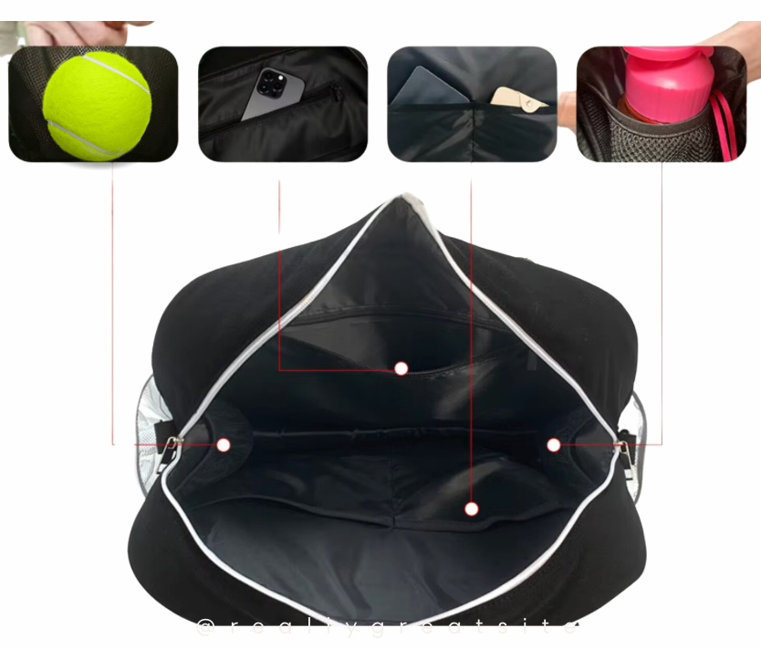 The Quilted Puffer Tennis Tote - Pink