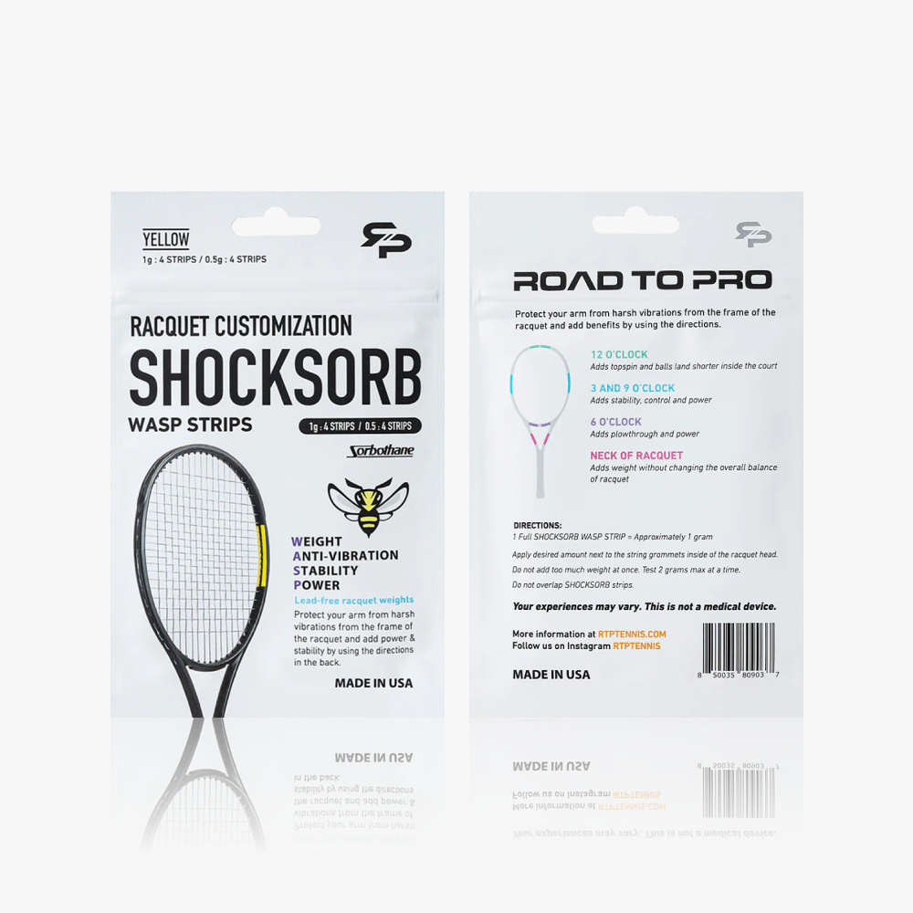 New! SHOCKSORB WASP STRIPS - Add Weight, Power, and Stability to your shots and reduce harmful vibrations.