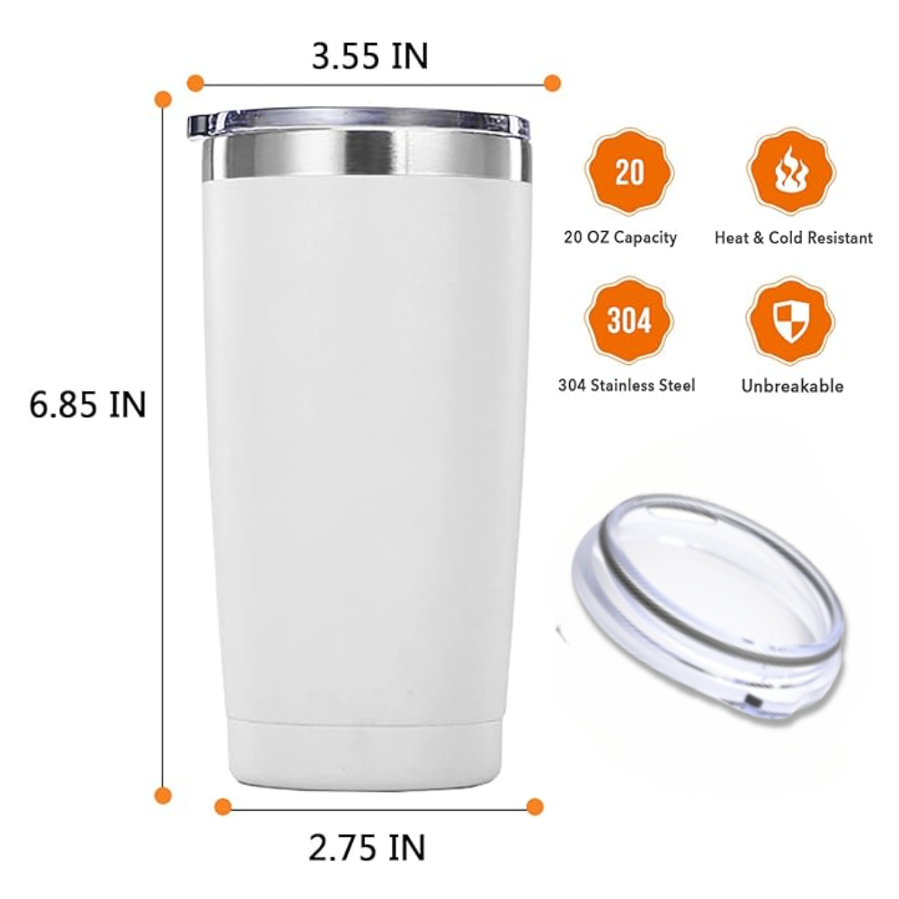 Tennis Tumbler 20oz - Over Served Travel Mug Drinkware