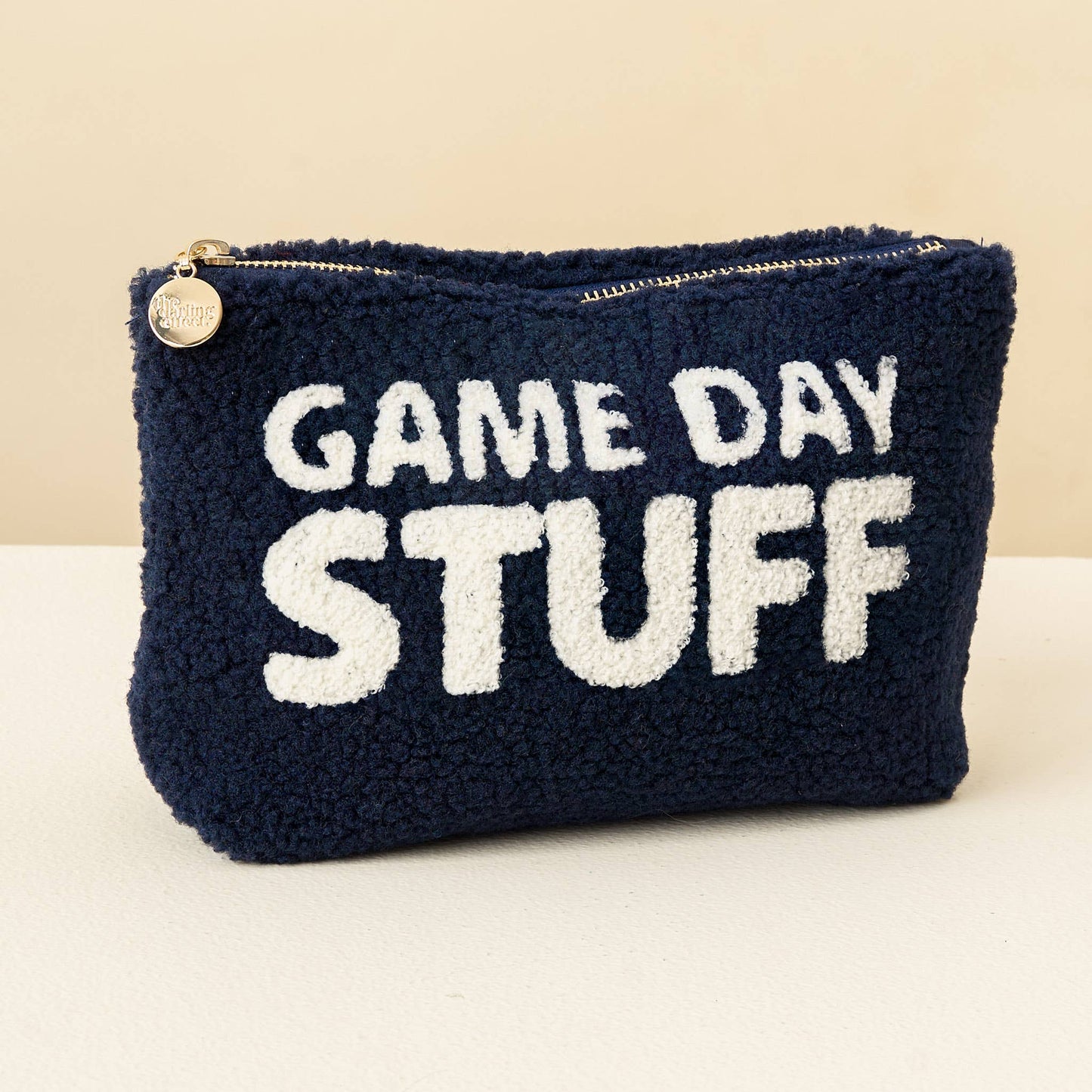Teddy Pouch-Gameday Stuff: Navy