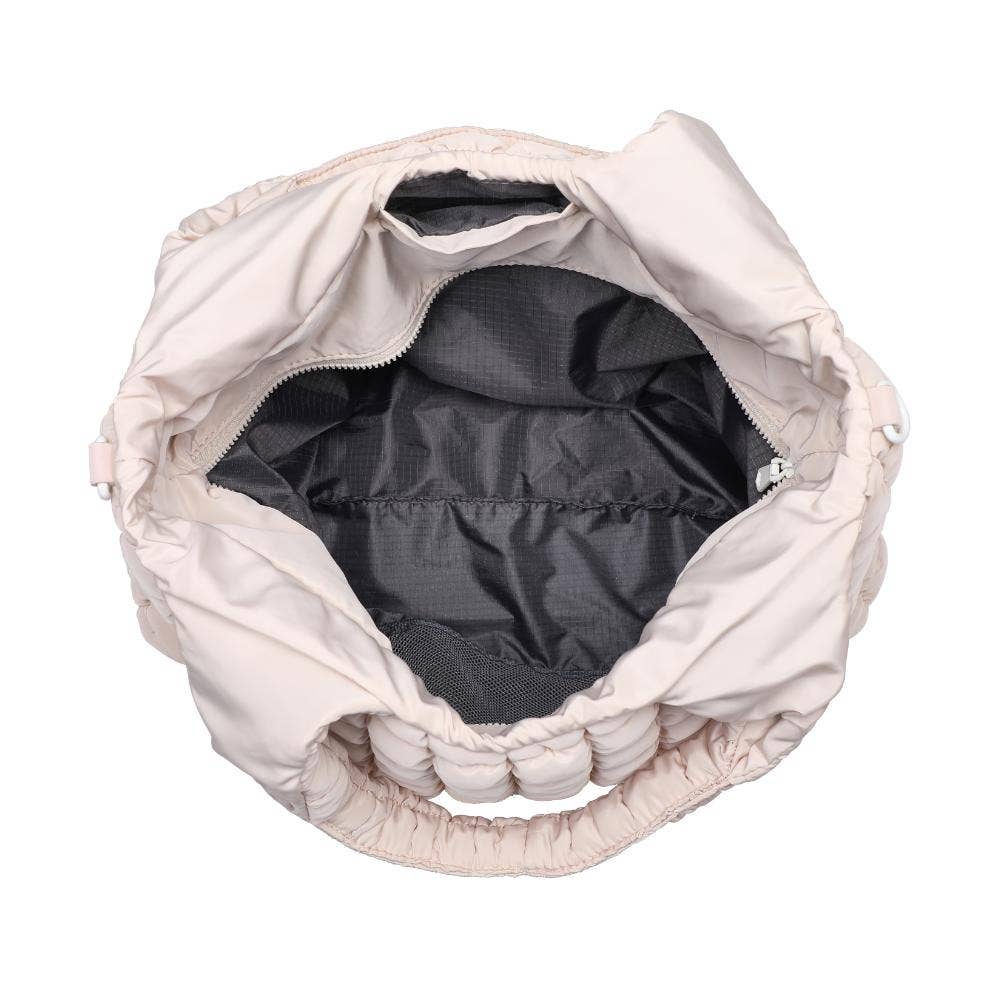Elevate - Quilted Puffer Nylon Hobo: Brown