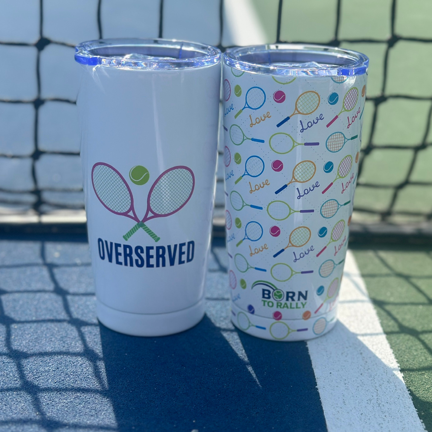 Tennis Tumbler 20oz - Over Served Travel Mug Drinkware