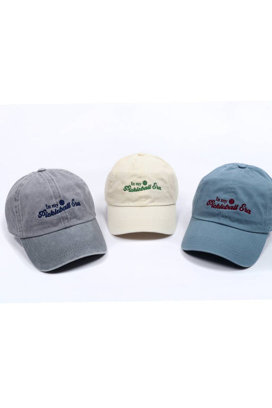 In My Pickleball Era Embroidered Baseball Cap