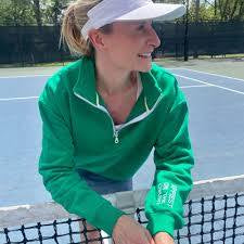 HAPPIEST ON THE COURT HALF ZIP SWEATSHIRT