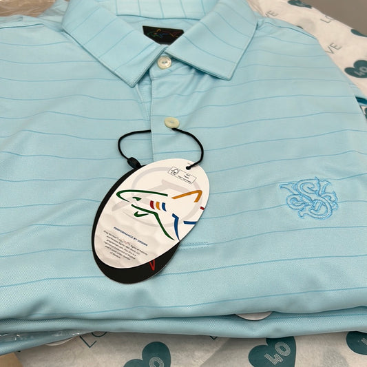 SVCC Greg Norman Freedom Micro Stripe Polo