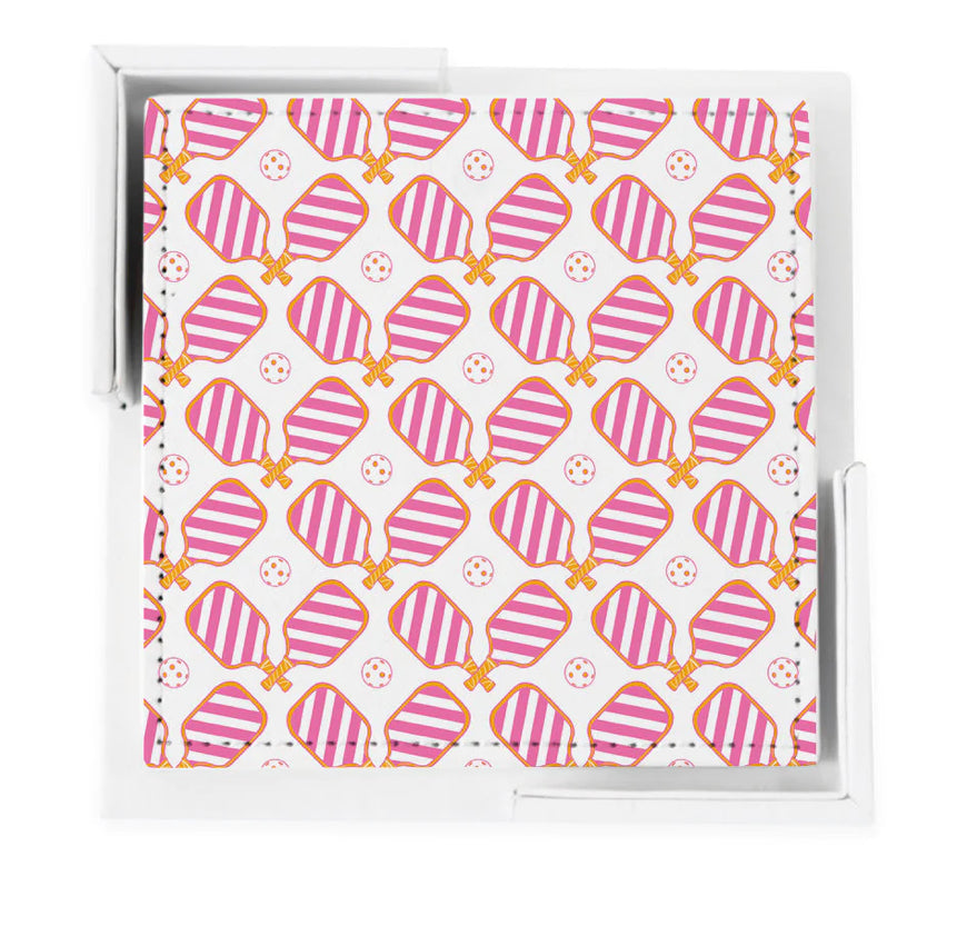 Katie Kime Pickle Ball Coaster Set