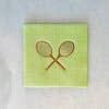 Gold Foil Racquet Napkin—Set of 20