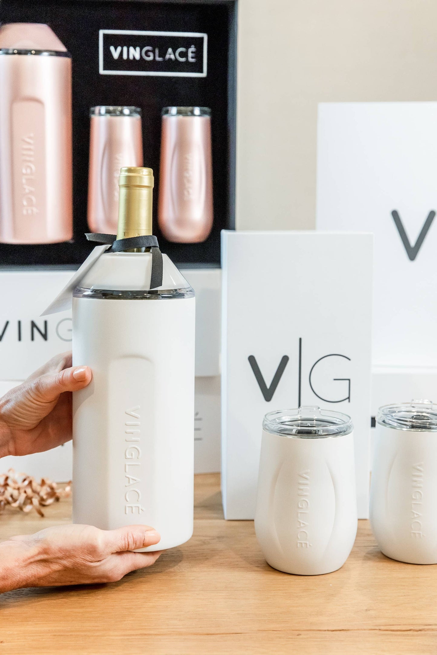Wine Gift Sets with Glass Lined Tumblers