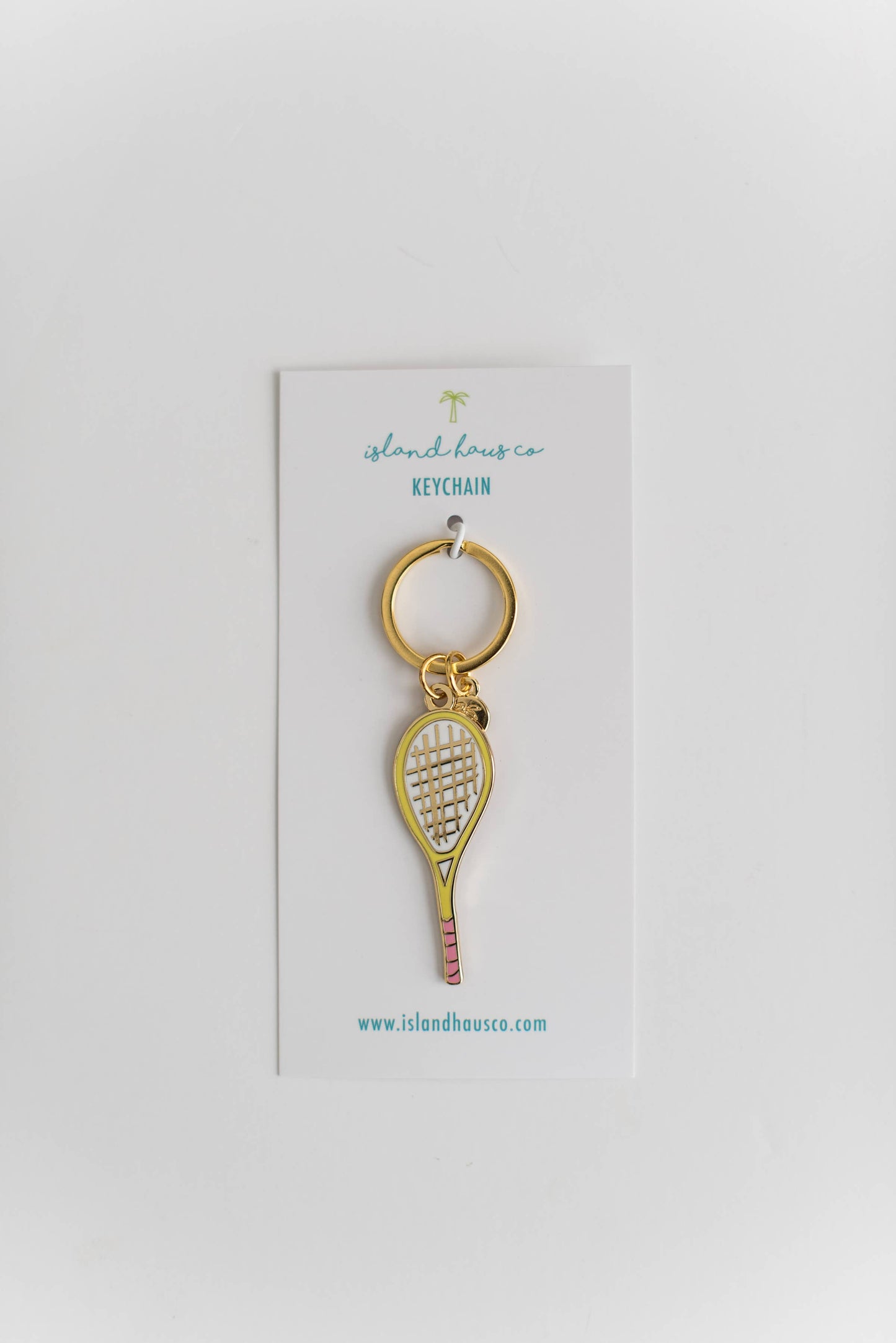 Island Haus Co Tennis Racket Keychain