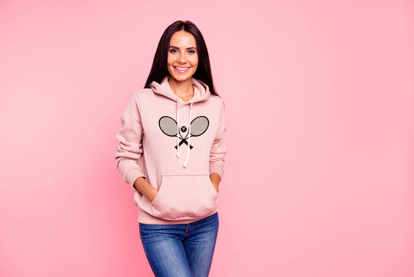 Pink Hoodie - French Rackets