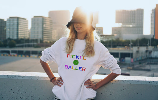 Crewneck Sweatshirt - Pickleballer (Rainbow)