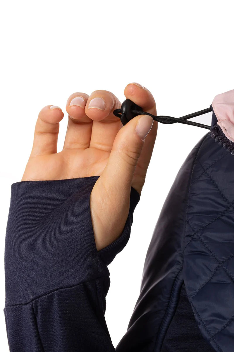 Golftini- windbreaker jacket-Navy/Light Pink