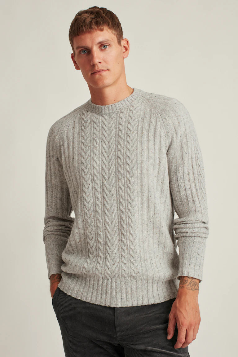 Donegal Cable Crew Neck Sweater