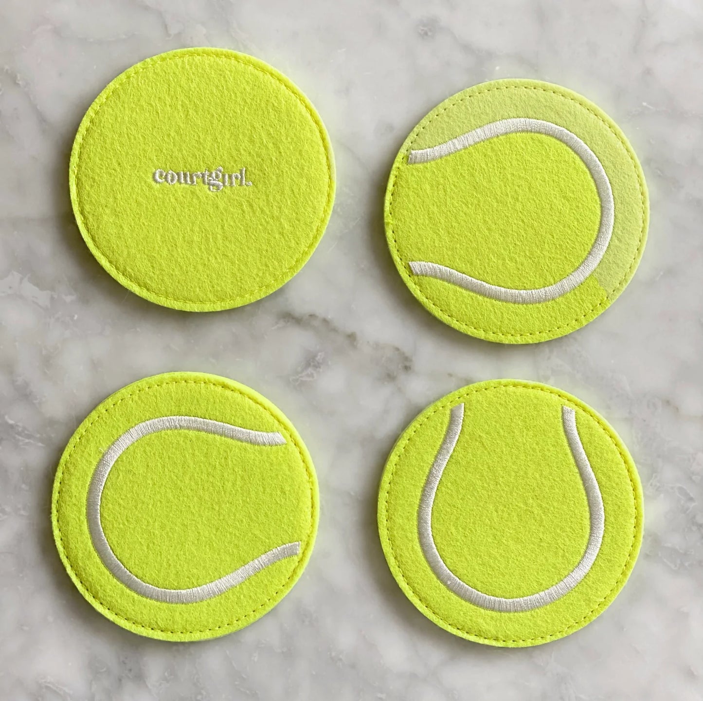 Courtgirl-On Point (Felt Embroidered Coaster)l