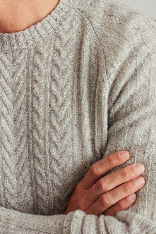 Donegal Cable Crew Neck Sweater