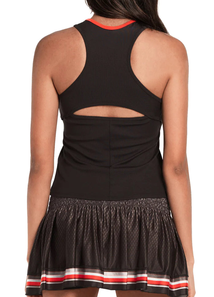 Lucky in Love Cutout Crop Tank