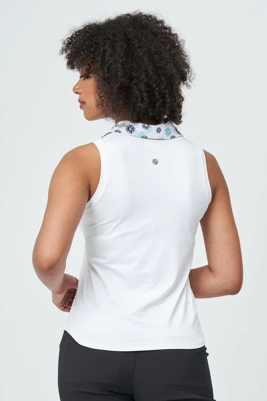 Lija Knit Pindot Wrap Polo