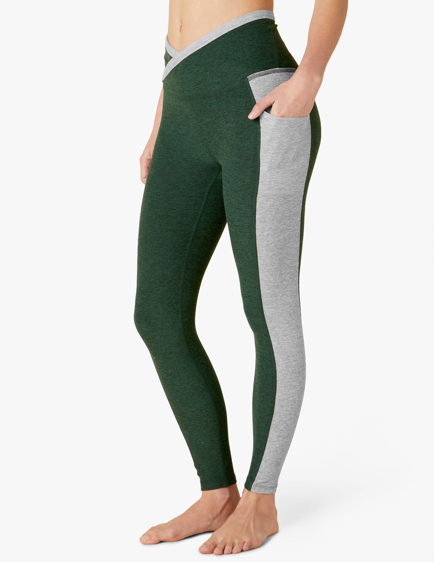 Spacedye On Block High Waisted Midi Legging