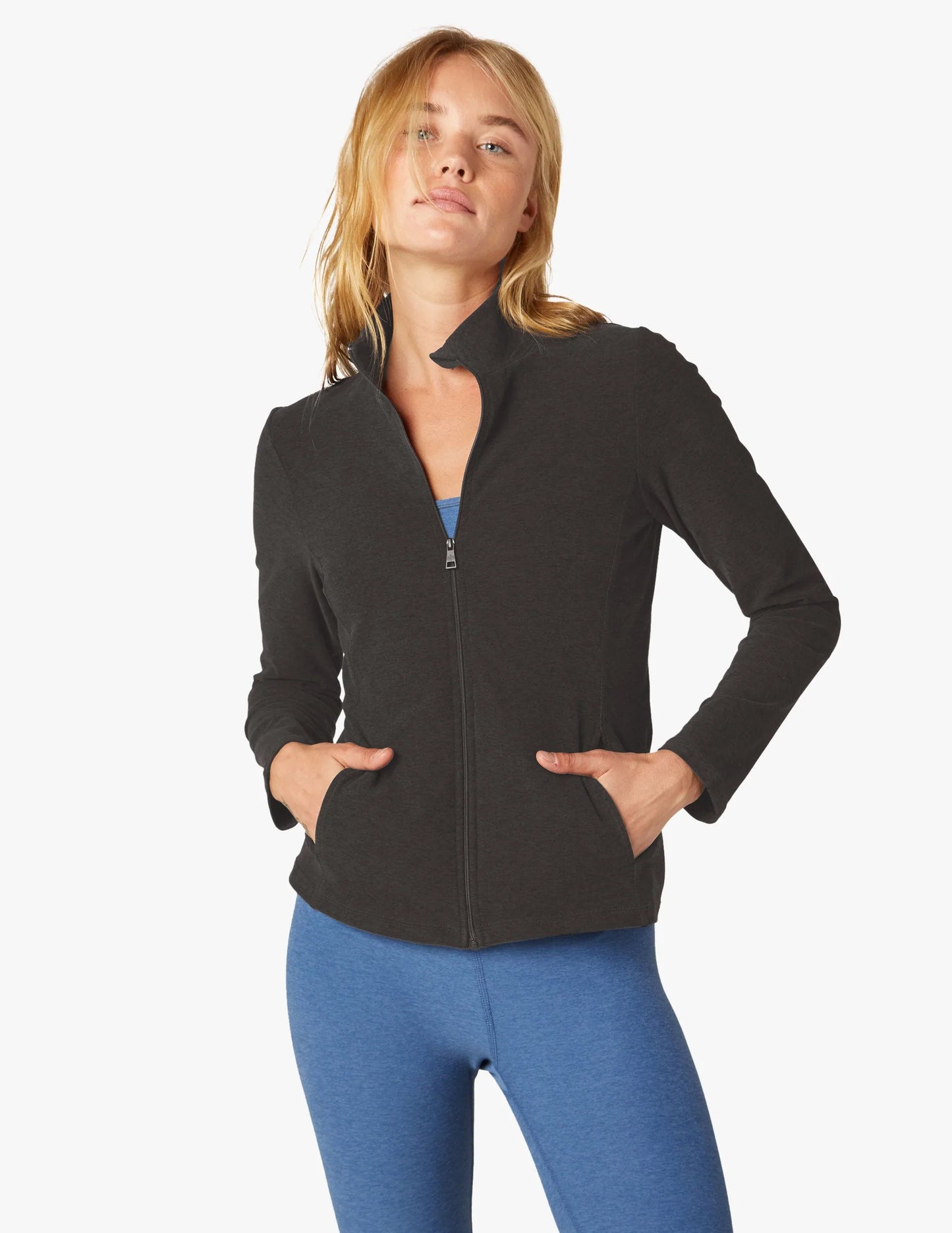 Beyond Yoga- Spacedye On The Go Mock Neck Jacket