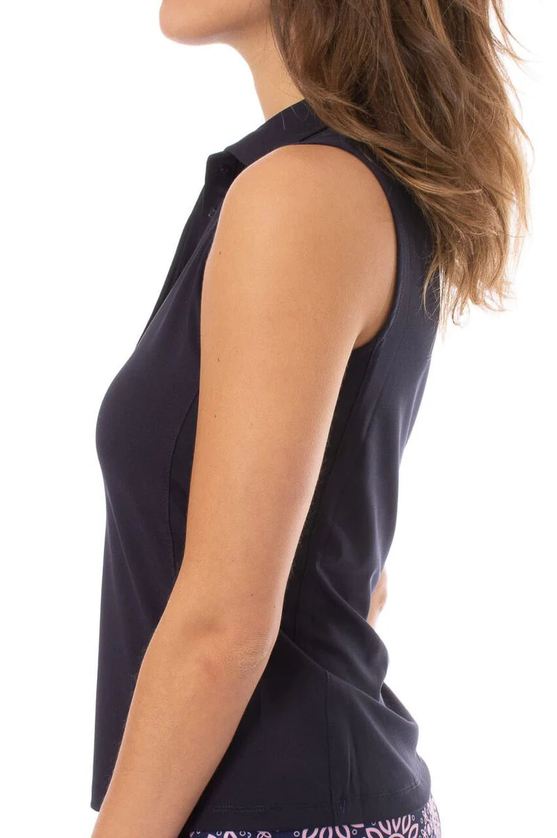 Golftini - Sleeveless Ruffle Polo