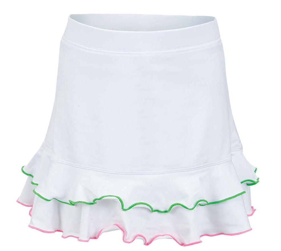 Little Miss Tennis Green/Pink Ruffle Skirt