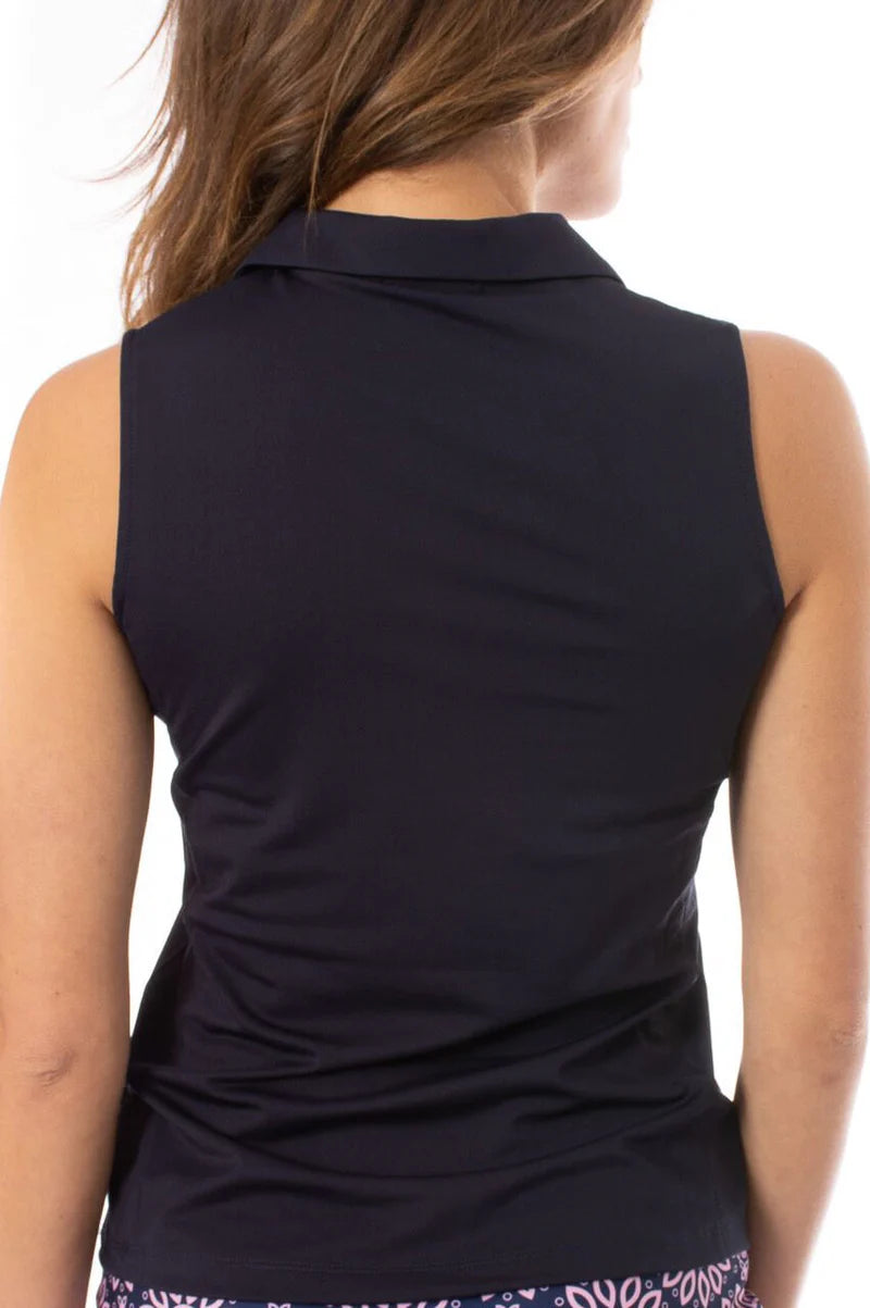 Golftini - Sleeveless Ruffle Polo