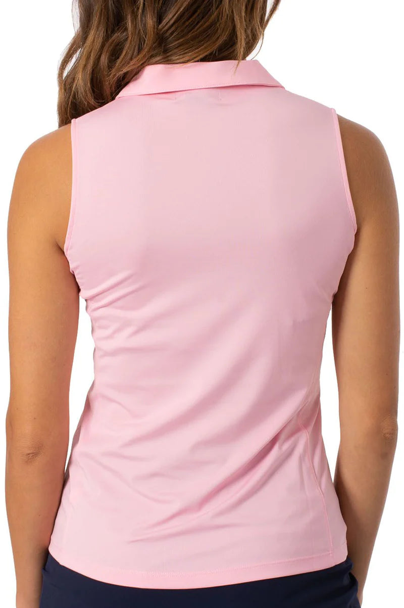 Golftini - Sleeveless Zip Polo