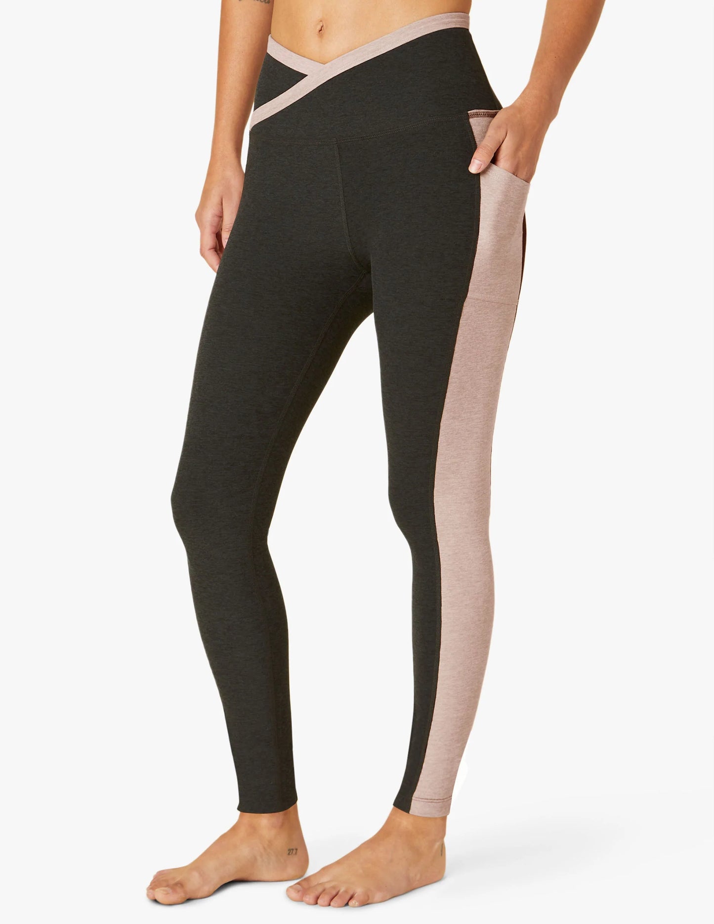 Spacedye On Block High Waisted Midi Legging