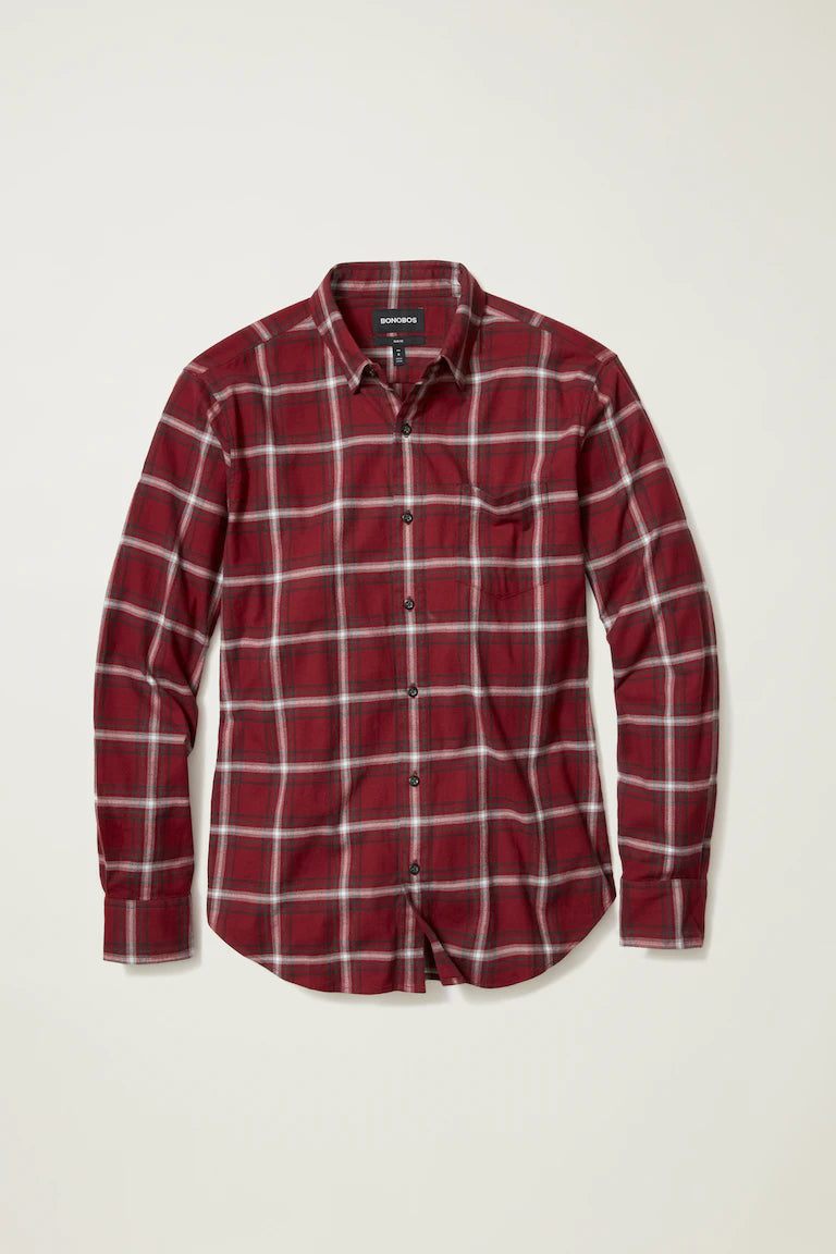 BONOBOS - Stretch Lightweight Flannel Shirt 40 Love Lifestyle BONOBOS - Stretch Lightweight Flannel Shirt 40 Love Lifestyle