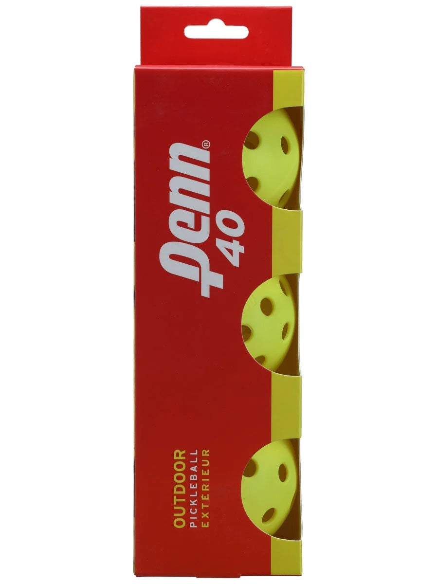 Penn 40 Outdoor Pickleballs - Neon