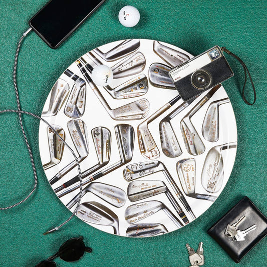 Vintage Signature Golf Clubs Birchwood Dining Tray
