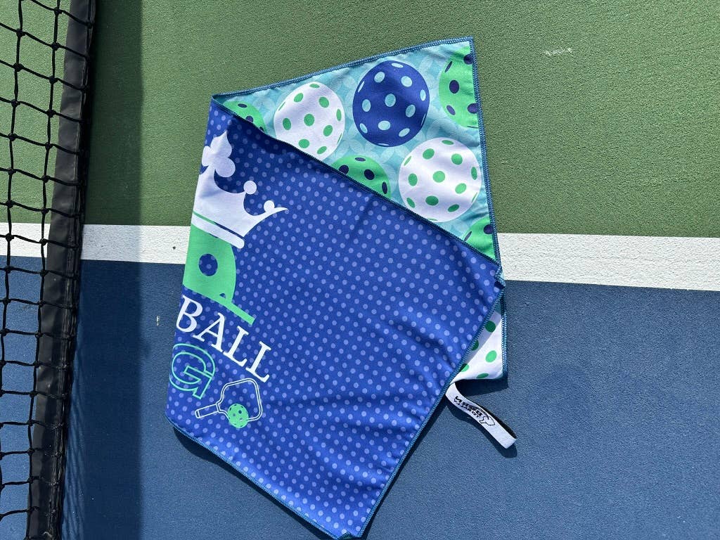 Pickleball King Double-Sided Microfiber Athletic Towel