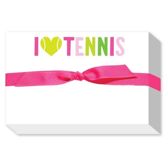 I LOVE TENNIS BIG AND BOLD NOTEPAD